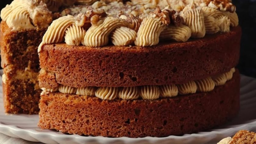 Mary Berry Coffee and Walnut Cake Recipe 1 Mary Berry Coffee and Walnut Cake Recipe