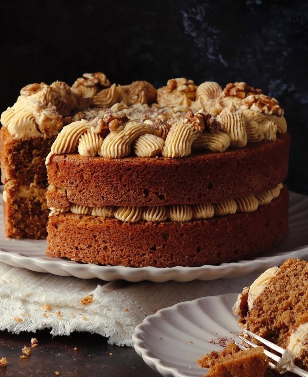 Mary Berry Coffee and Walnut Cake Recipe 3 Mary Berry Coffee and Walnut Cake Recipe