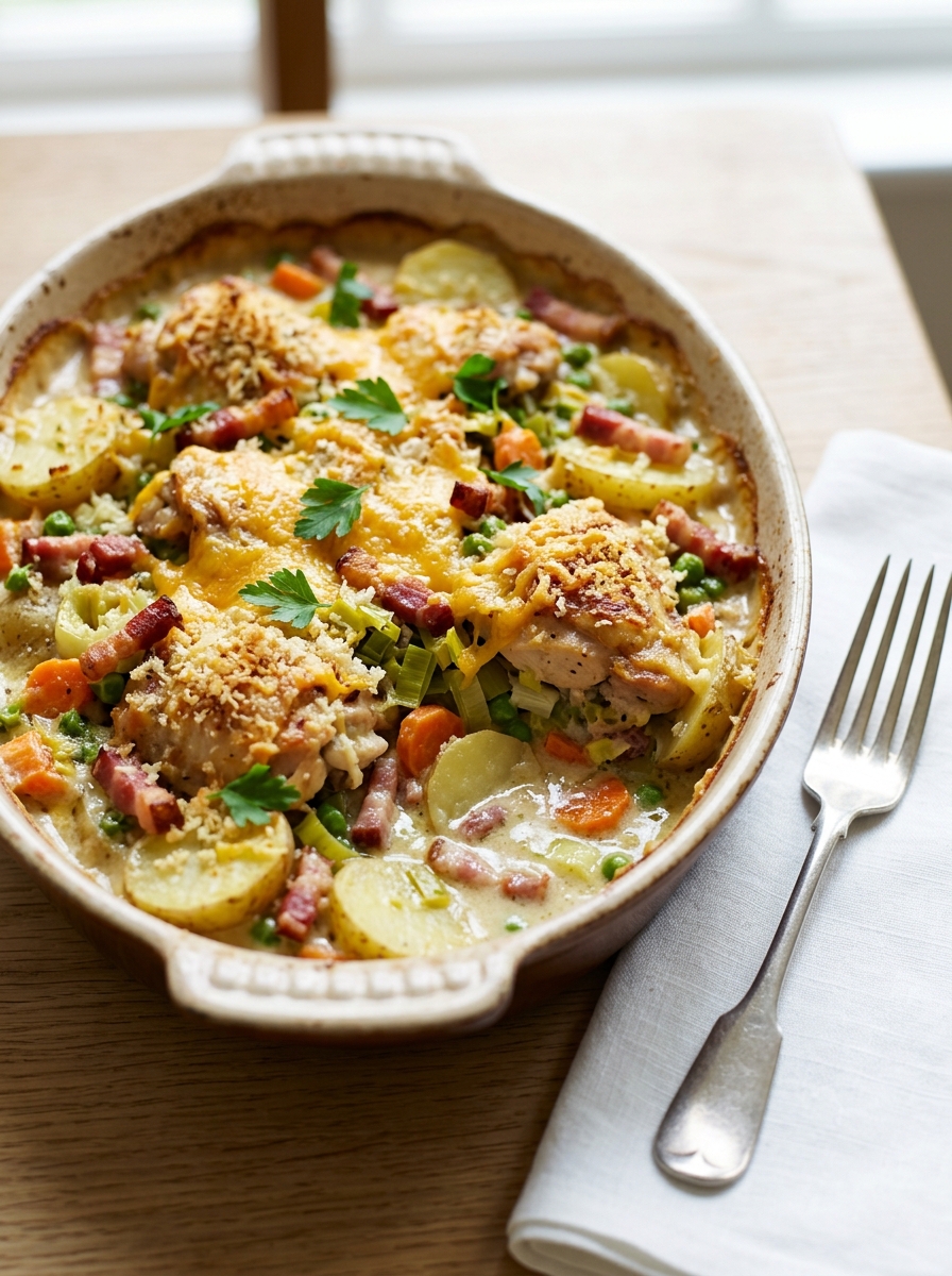 Mary Berry Chicken and Bacon Casserole Recipe