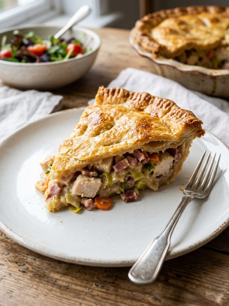 Mary Berry Chicken and Bacon Pie Recipe
