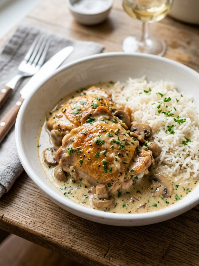 Mary Berry Chicken in White Wine Sauce Recipe