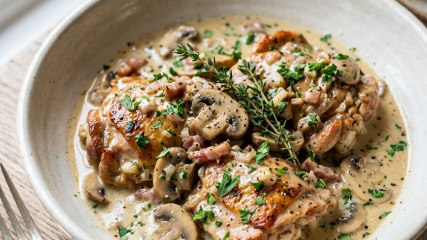 Mary Berry Chicken in White Wine Sauce Recipe