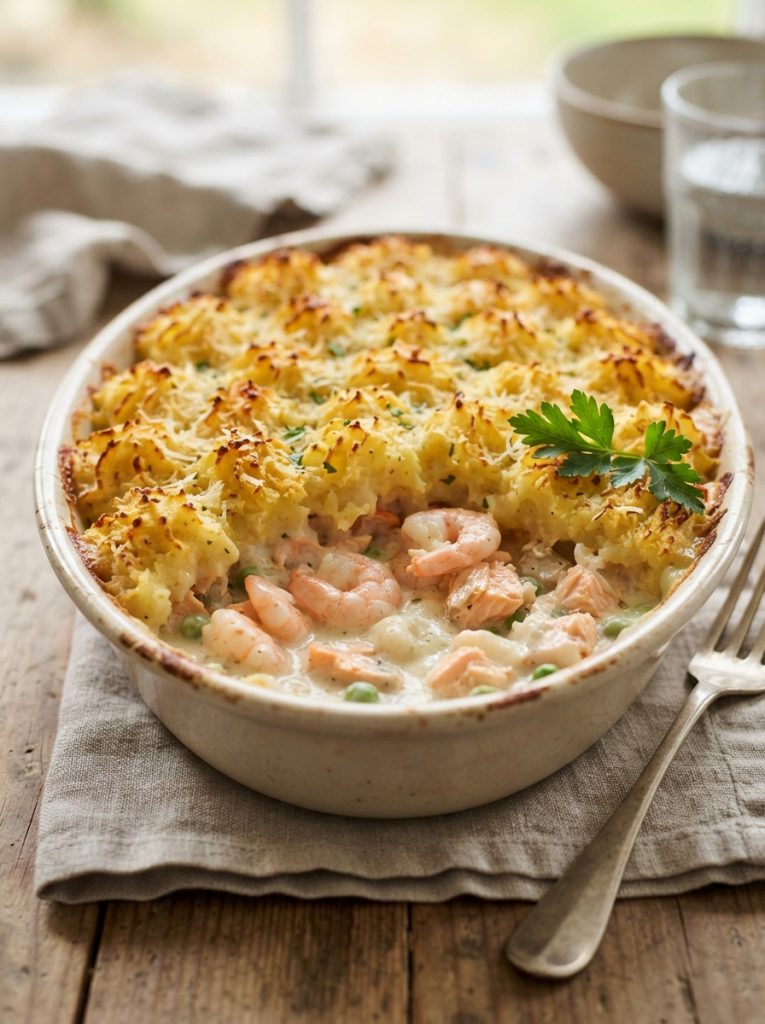 Mary Berry Fish Pie with Prawns Recipe 2 Mary Berry Fish Pie with Prawns Recipe | Creamy & Golden