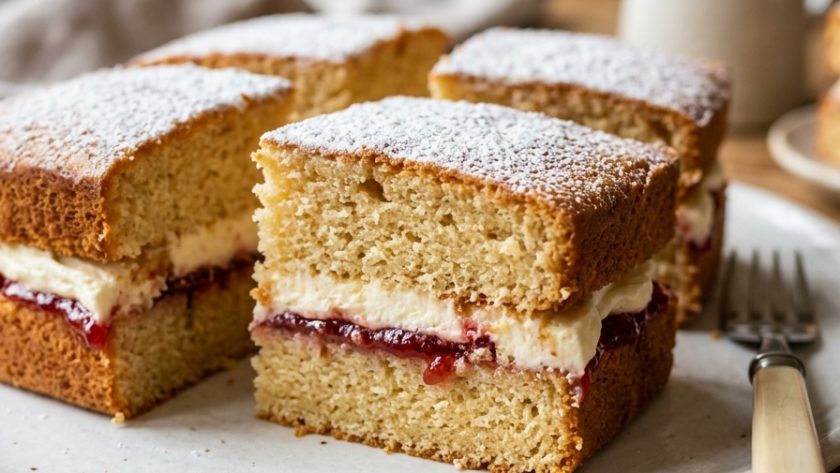 Mary Berry Victoria Sponge Traybake Recipe
