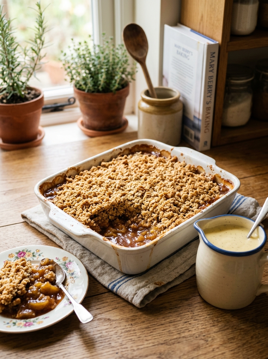 Mary Berry Apple and Cinnamon Crumble Recipe