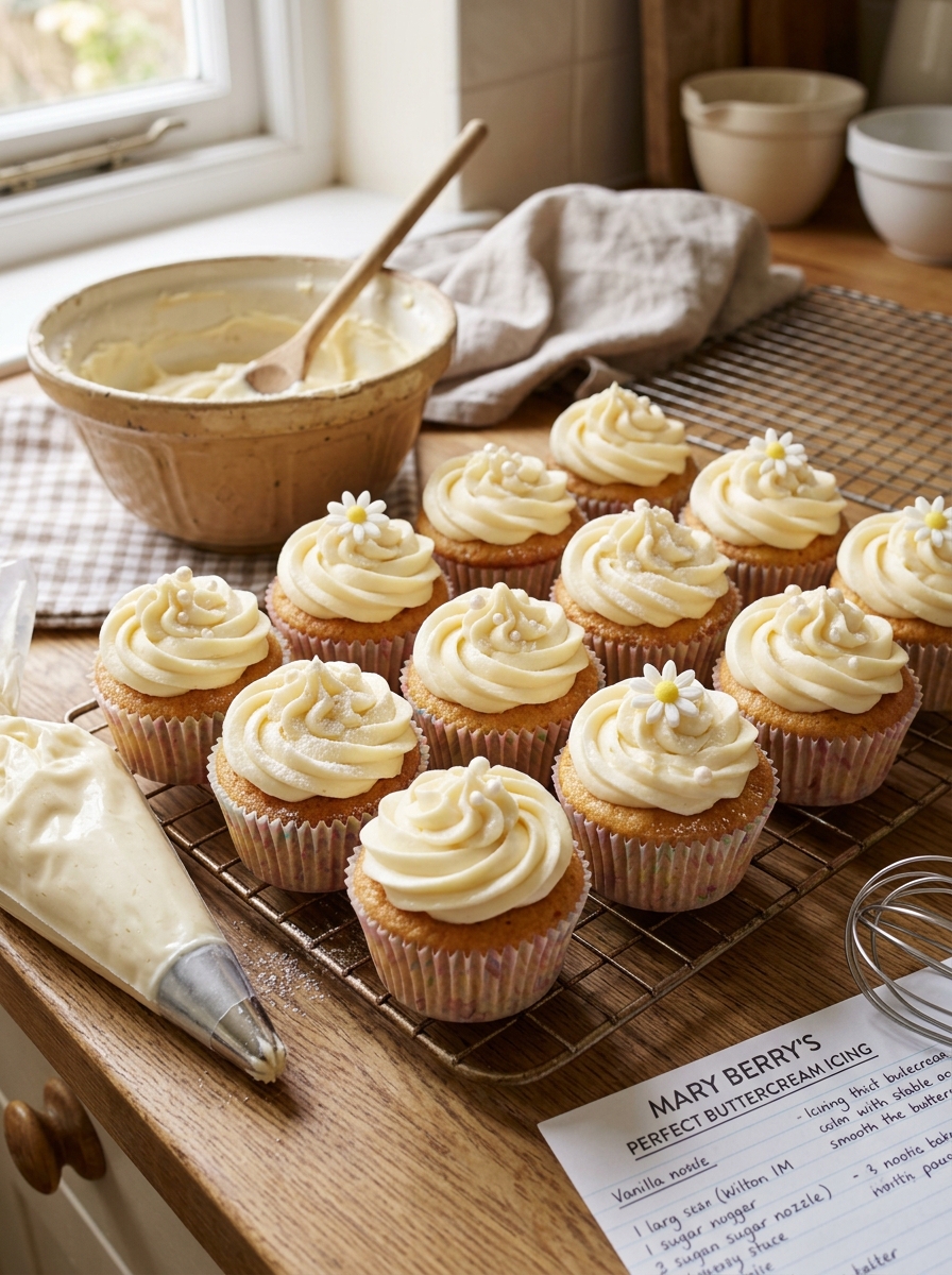 Mary Berry Buttercream Icing for Cupcakes