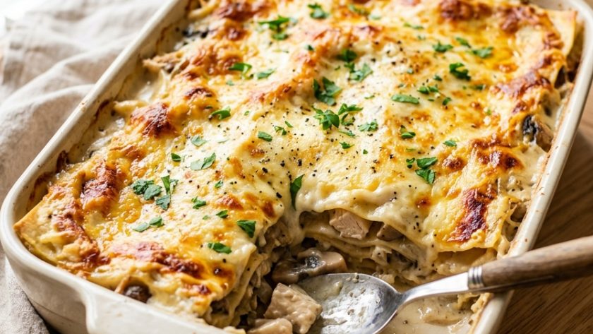 Mary Berry Chicken and Mushroom Lasagne Recipe