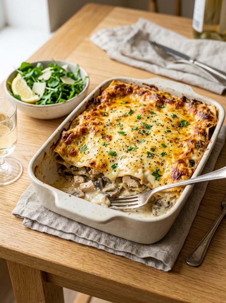 Mary Berry Chicken and Mushroom Lasagne Recipe
