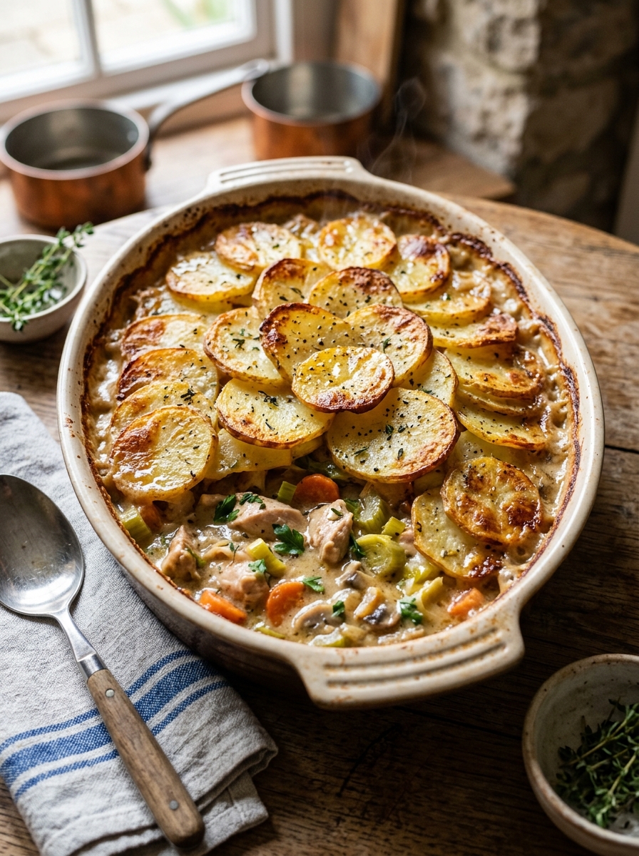Mary Berry Chicken Hotpot with Potato Topping Recipe