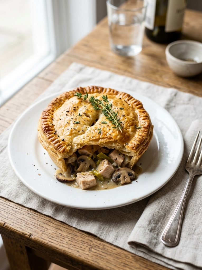 Mary Berry Chicken Leek and Mushroom Pie Recipe