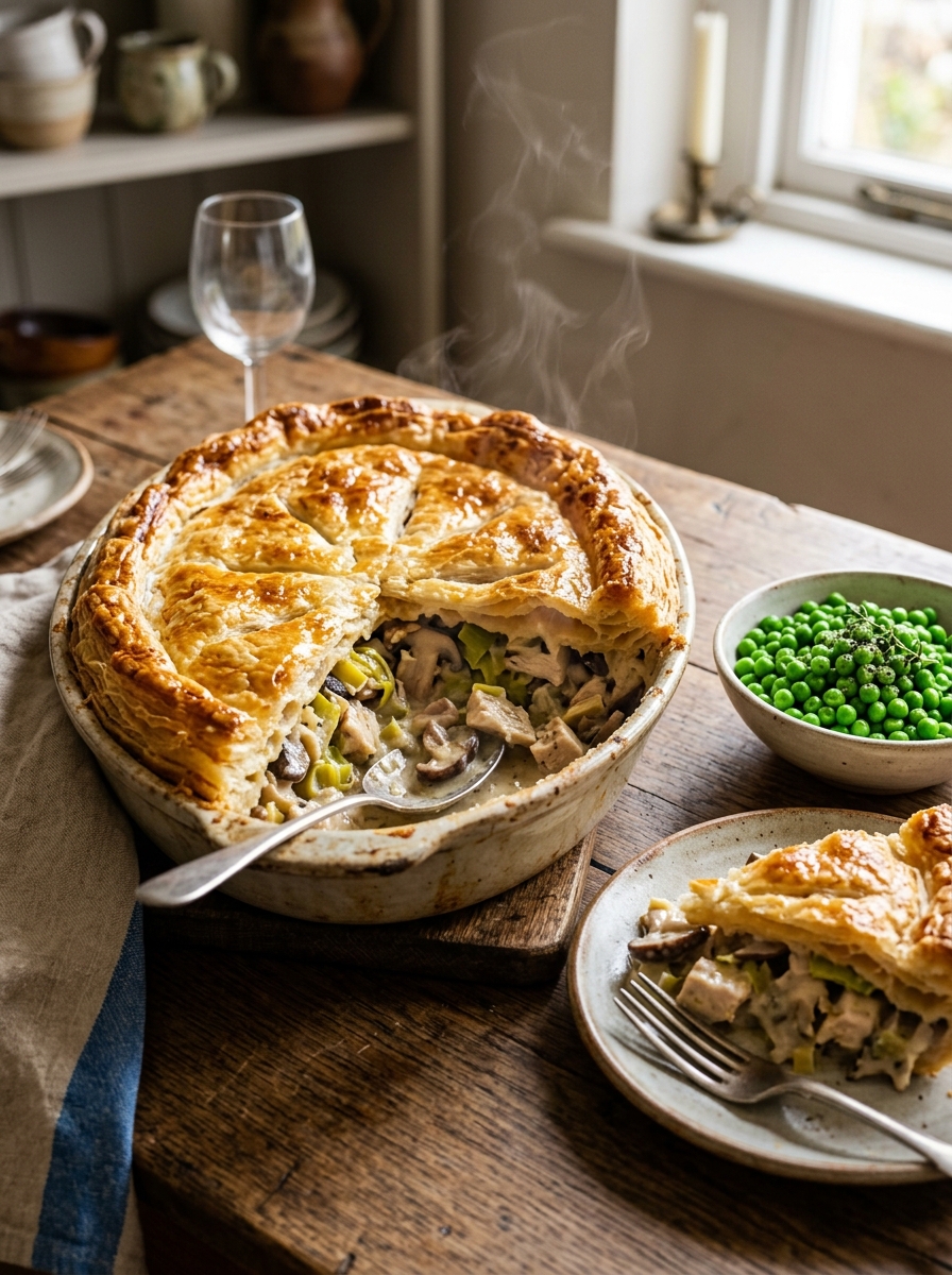 Mary Berry Chicken Leek and Mushroom Pie Recipe