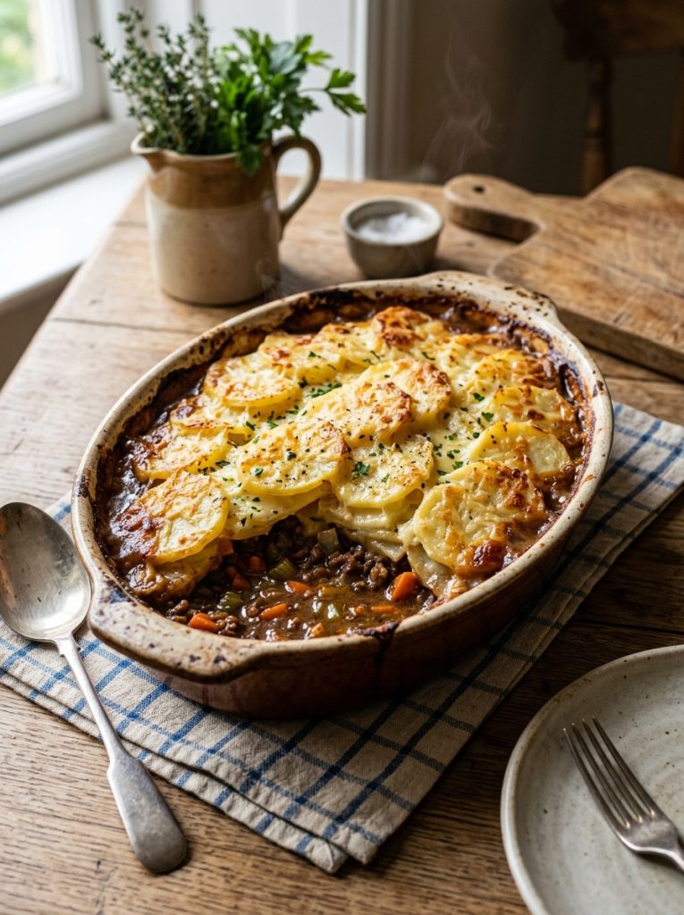Mary Berry Cottage Pie with Dauphinoise Potatoes Recipe