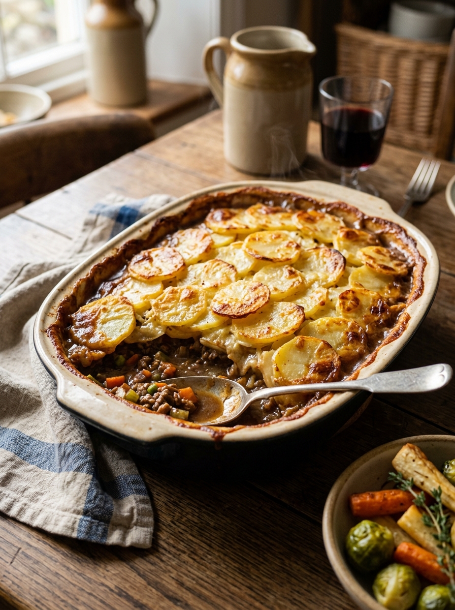 Mary Berry Cottage Pie with Dauphinoise Potatoes Recipe