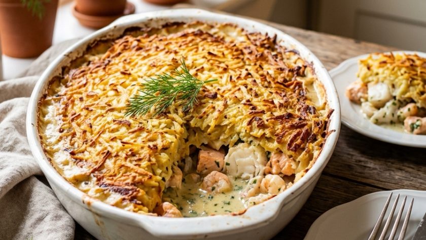 Mary Berry Fish Pie with Rosti Topping Recipe
