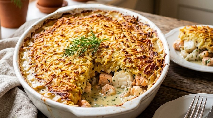 Mary Berry Fish Pie with Rosti Topping Recipe