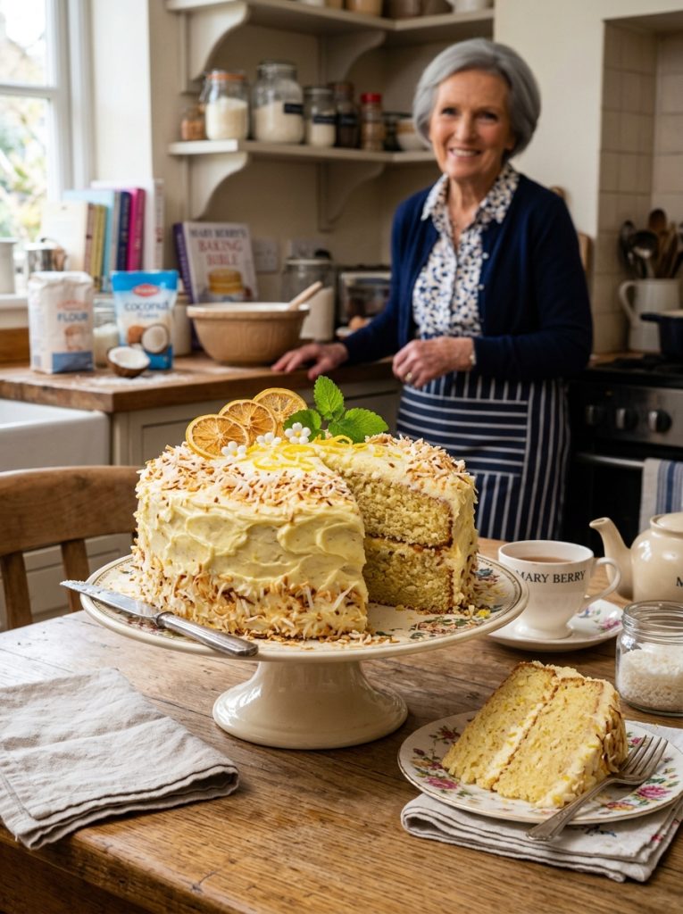 Mary Berry Lemon and Coconut Cake Recipe 2 Mary Berry Lemon and Coconut Cake Recipe
