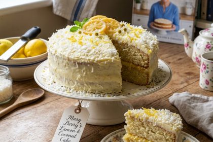Mary Berry Lemon and Coconut Cake Recipe