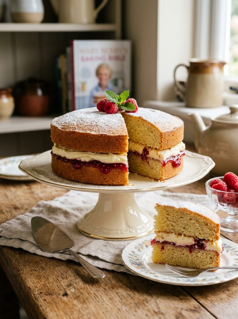 Mary Berry Victoria Sponge with Buttercream Recipe 2 Mary Berry Victoria Sponge with Buttercream Recipe