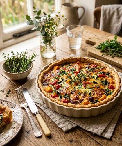Mary Berry Roasted Vegetable Quiche Recipe