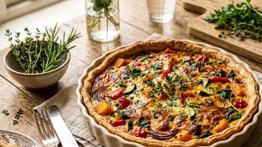 Mary Berry Roasted Vegetable Quiche Recipe 1 Mary Berry Roasted Vegetable Quiche Recipe