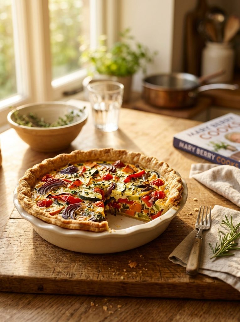 Mary Berry Roasted Vegetable Quiche Recipe 2 Mary Berry Roasted Vegetable Quiche Recipe