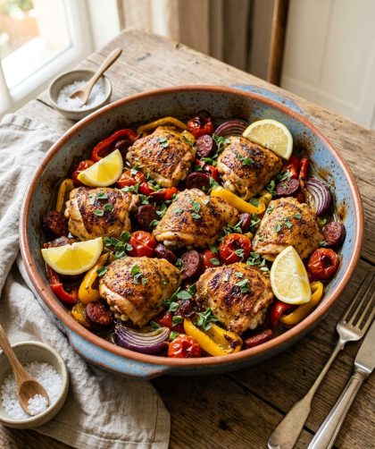 Mary Berry Mediterranean Chicken Thighs with Chorizo Recipe 12 Mary Berry Mediterranean Chicken Thighs with Chorizo Recipe