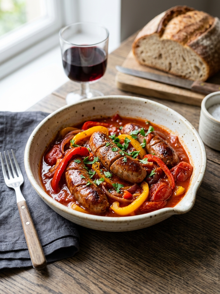 Mary Berry Sausage and Red Pepper Casserole Recipe