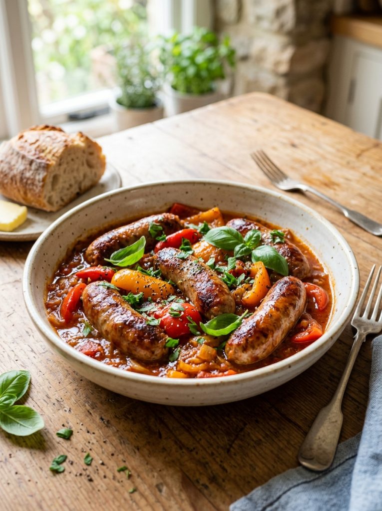 Mary Berry Sausage and Red Pepper Casserole Recipe