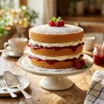 Victoria Sponge cake on table 202608311548