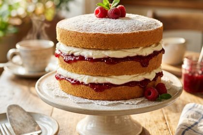 Mary Berry 3 Layer Victoria Sponge Recipe 5 Victoria Sponge cake on table 202608311548