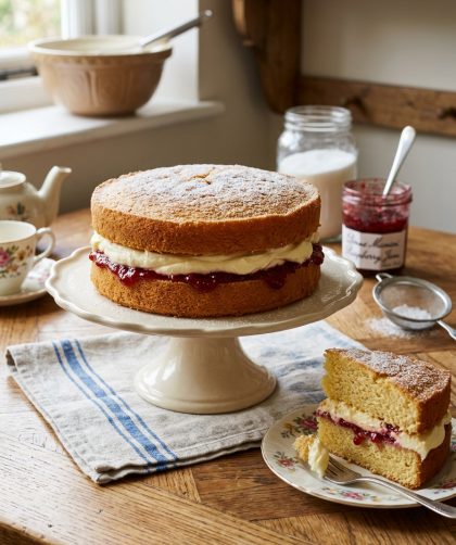 Mary Berry Victoria Sponge with Buttercream Recipe