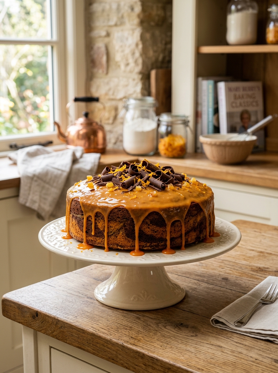 Mary Berry Chocolate and Orange Marble Cake Recipe