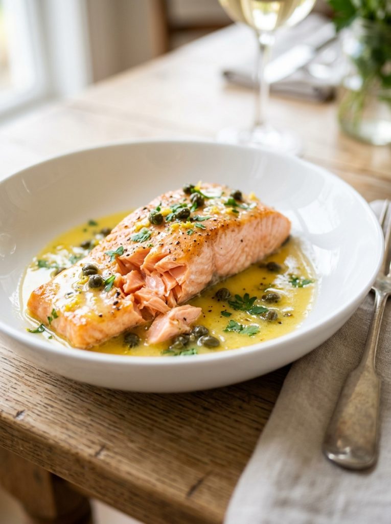 Mary Berry Salmon with Lemon Sauce Recipe