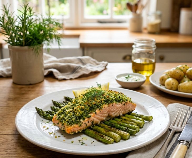 Mary Berry Herb Crusted Salmon Recipe