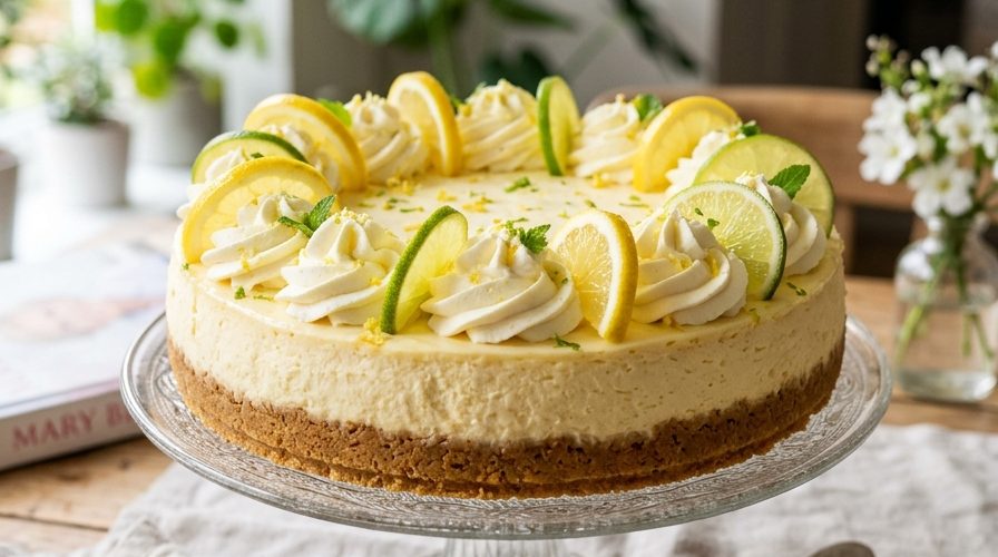 Mary Berry Lemon and Lime Cheesecake Recipe 1 Mary Berry Lemon and Lime Cheesecake Recipe