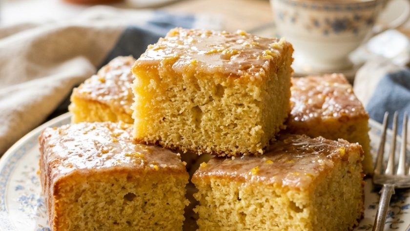 Mary Berry Lemon Drizzle Traybake with Icing Recipe