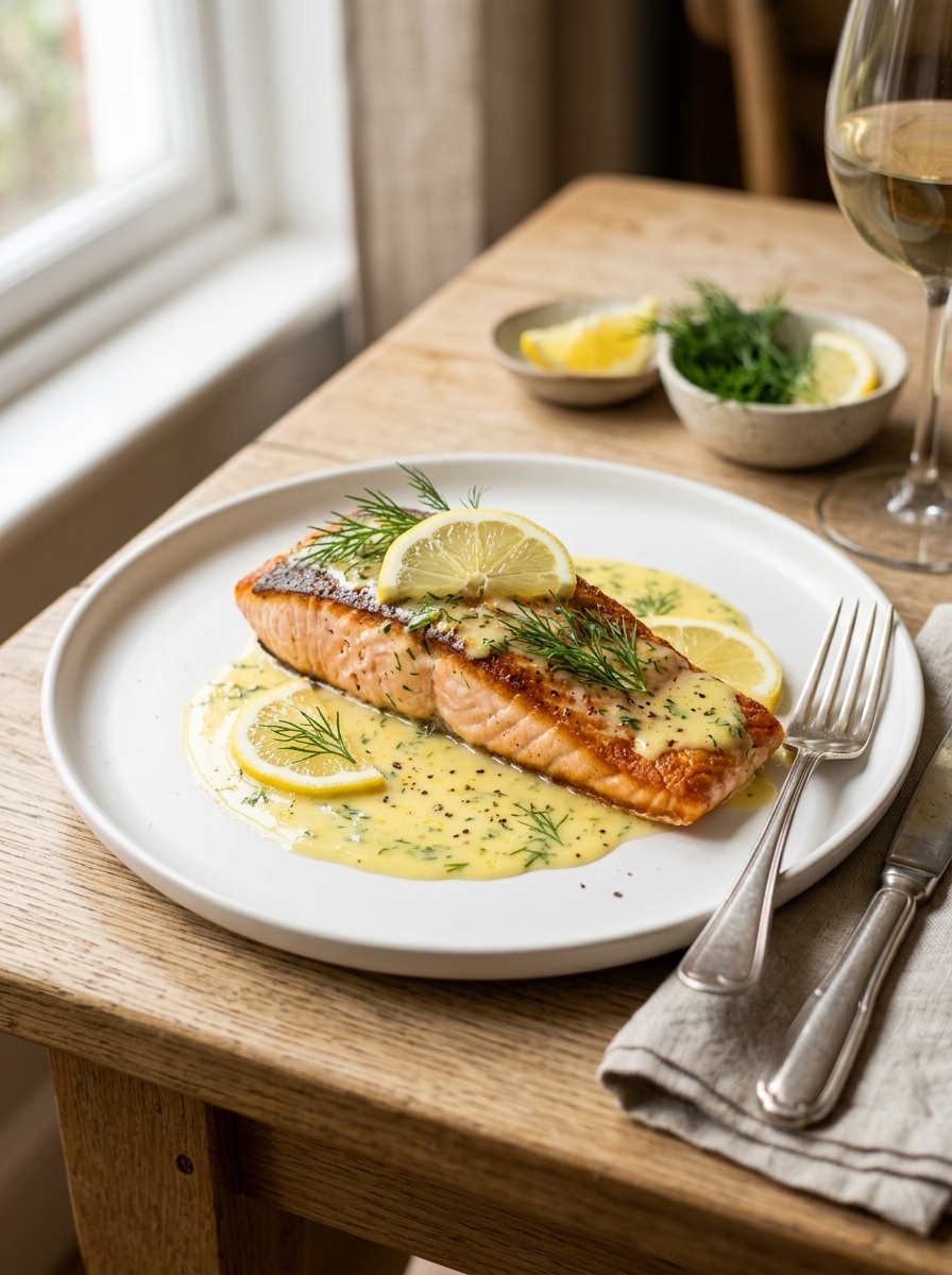 Mary Berry Salmon with Lemon Sauce Recipe