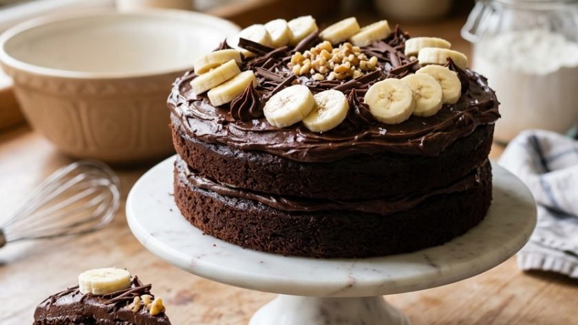Mary Berry Chocolate and Banana Cake Recipe 1 Mary Berry Chocolate and Banana Cake Recipe