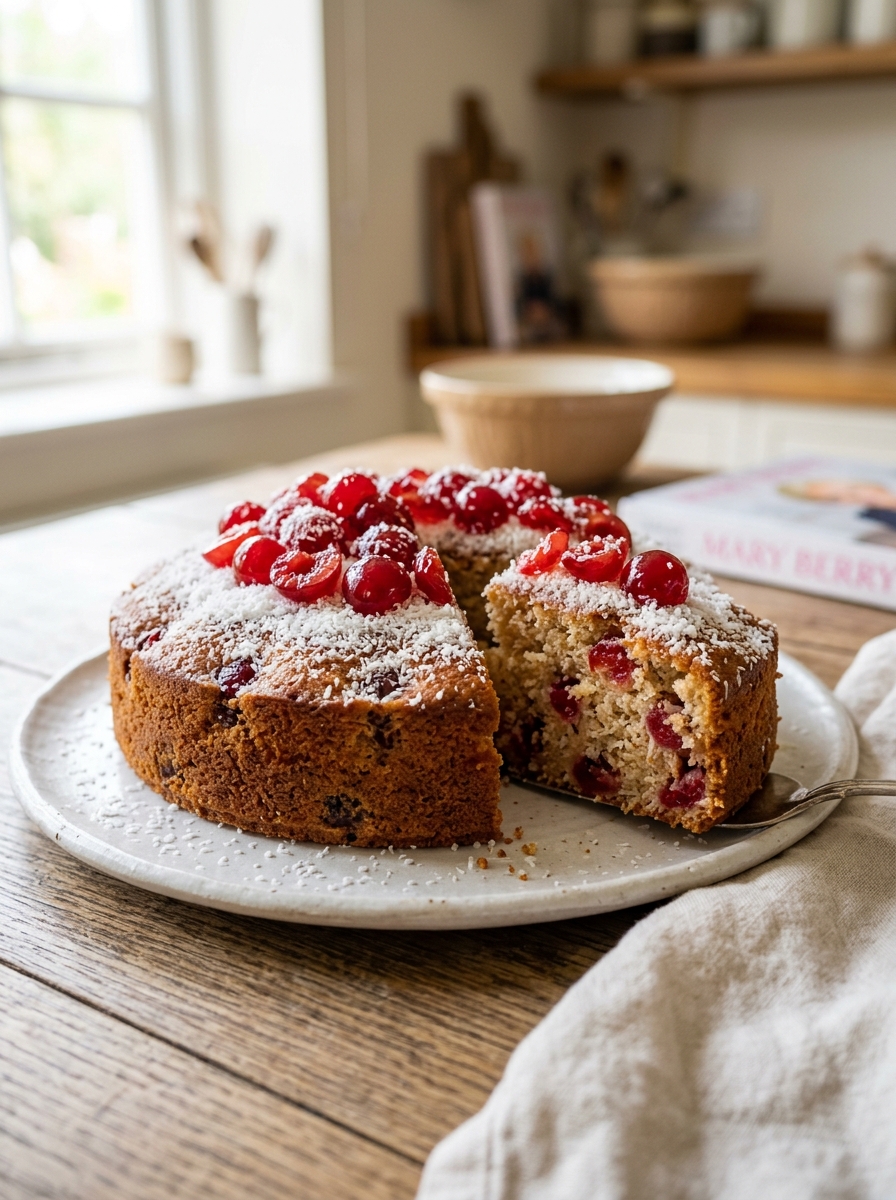 Mary Berry Cherry and Coconut Cake Recipe 3 Mary Berry Cherry and Coconut Cake Recipe