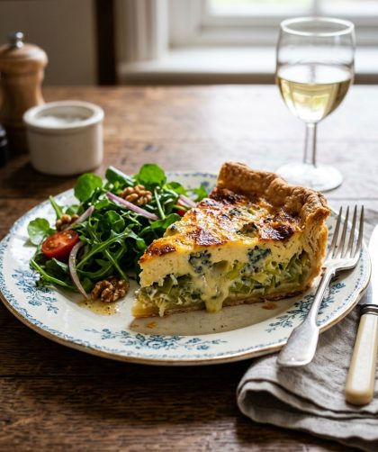 Mary Berry Leek and Stilton Quiche Recipe