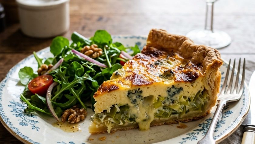 Mary Berry Leek and Stilton Quiche Recipe