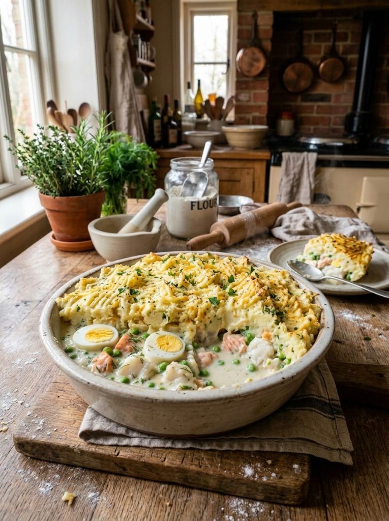 Mary Berry Fish Pie with Cheesy Mash Recipe 2 Mary Berry Fish Pie with Cheesy Mash Recipe