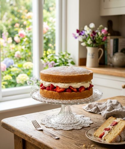 Mary Berry Victoria Sponge with Fresh Cream and Strawberries Recipe 10 Mary Berry Victoria Sponge with Fresh Cream and Strawberries Recipe