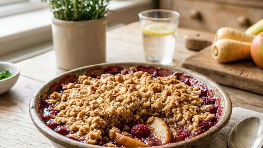 Mary Berry Apple and Raspberry Crumble Recipe 1 Mary Berry Apple and Raspberry Crumble Recipe